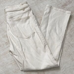 Zara Off-White Denim Pants